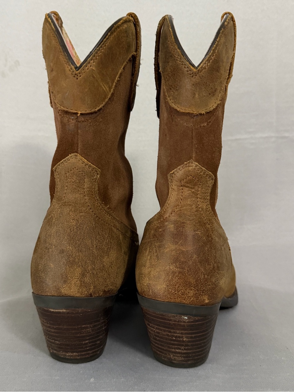 Ariat Maggie J Toe Women's Size 8.5 Sassy Brown Leather Western Boots Cowboy - Picture 5 of 11